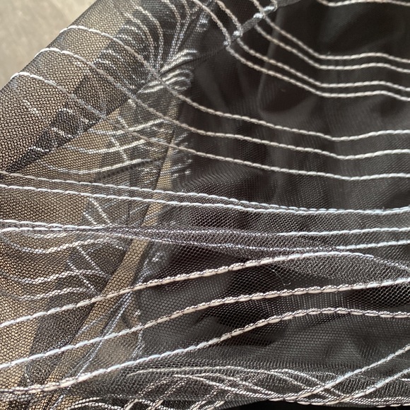 BCBGeneration Sleeveless tank style dress black with white stripes - Picture 12 of 14